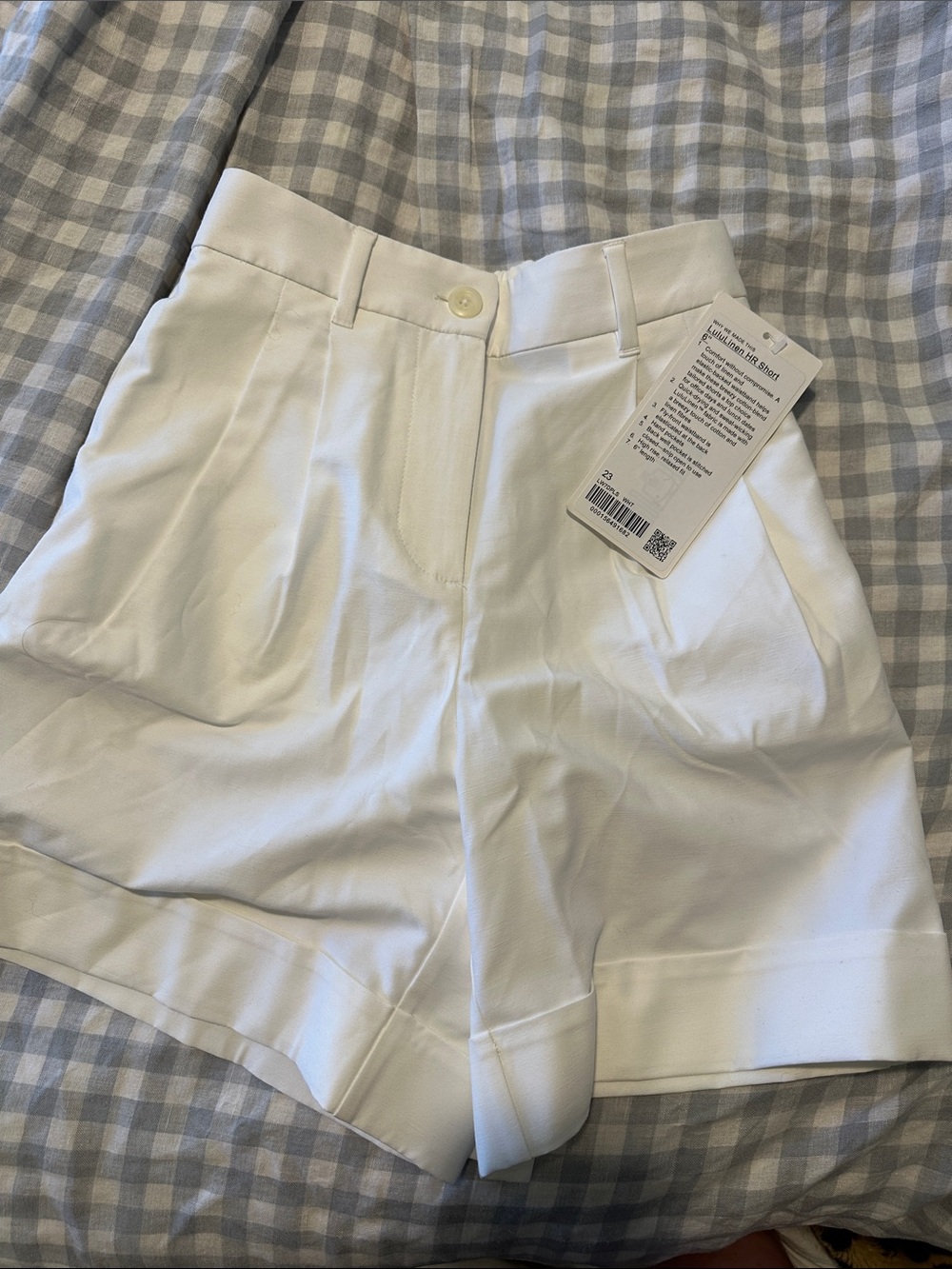 Lululemon lululinen Hr short 6” white nwt